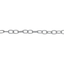 Load image into Gallery viewer, Chain by Foot. Sterling Silver 3.1mm Width by 4.7mm Length, Smooth Cable Chain. Price per: 1 Foot.
