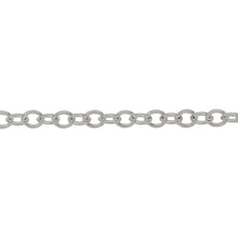 Load image into Gallery viewer, Chain by Foot. Sterling Silver 3.8mm Width by 4.7mm Length, Smooth Cable Chain. Price per: 1 Foot.
