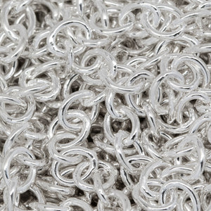 Sterling Silver 3.8mm Width by 4.7mm Length, Smooth Cable Chain. Price per: 1 Foot.