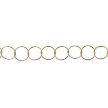 Load image into Gallery viewer, 14kt Gold Filled 9.80mm Width / Length, Smooth Circle Chain. Price per: 1 Inch.
