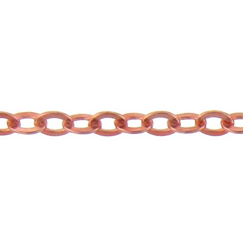 Copper 12.50mm Width / Length, Rolo Chain. Price per: 1 Foot.