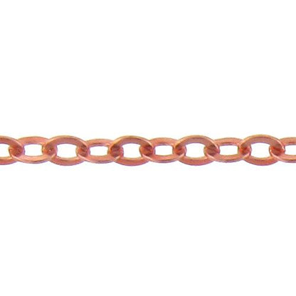 Copper 12.50mm Width / Length, Rolo Chain. Price per: 1 Foot.