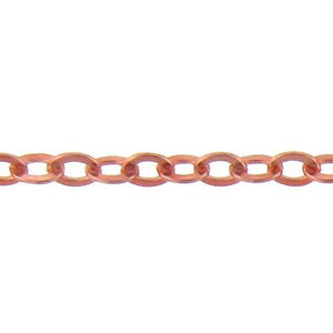 Copper 12.50mm Width / Length, Rolo Chain. Price per: 1 Foot.