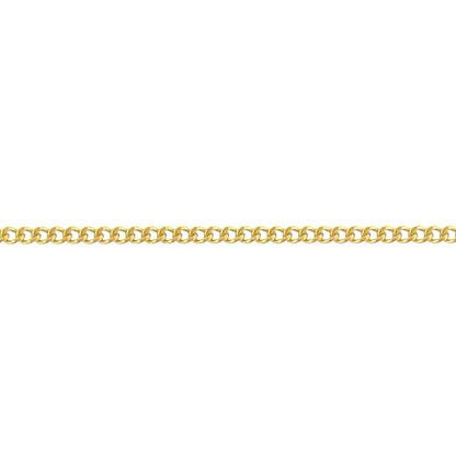 14kt Gold Filled 1.58mm Width by 2.11mm Length, Curb Chain. Price per: 1 Foot.