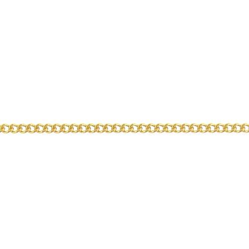 14kt Gold Filled 1.58mm Width by 2.11mm Length, Curb Chain. Price per: 1 Foot.