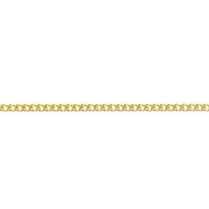 14kt Gold Filled 1.58mm Width by 2.11mm Length, Curb Chain. Price per: 1 Foot.