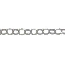 Load image into Gallery viewer, Sterling Silver 5.0mm Width / Length, Circle Rolo Chain. Price per: 1 Foot.
