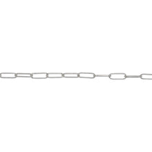 Load image into Gallery viewer, Chain by Foot. Sterling Silver 1.9mm width by 5.31mm length, Elongated Cable Chain. Price per: 1 Foot.
