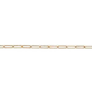 14kt Gold Filled 1.9mm width by 5.31mm length, Elongated Cable Chain. Price per: 1 Foot.