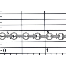 Load image into Gallery viewer, Sterling Silver 4.05mm Width / Length Circle Link Followed by 2.50mm Width by 5.06mm Length Oval Link, Rolo Chain. Price per: 1 Foot.
