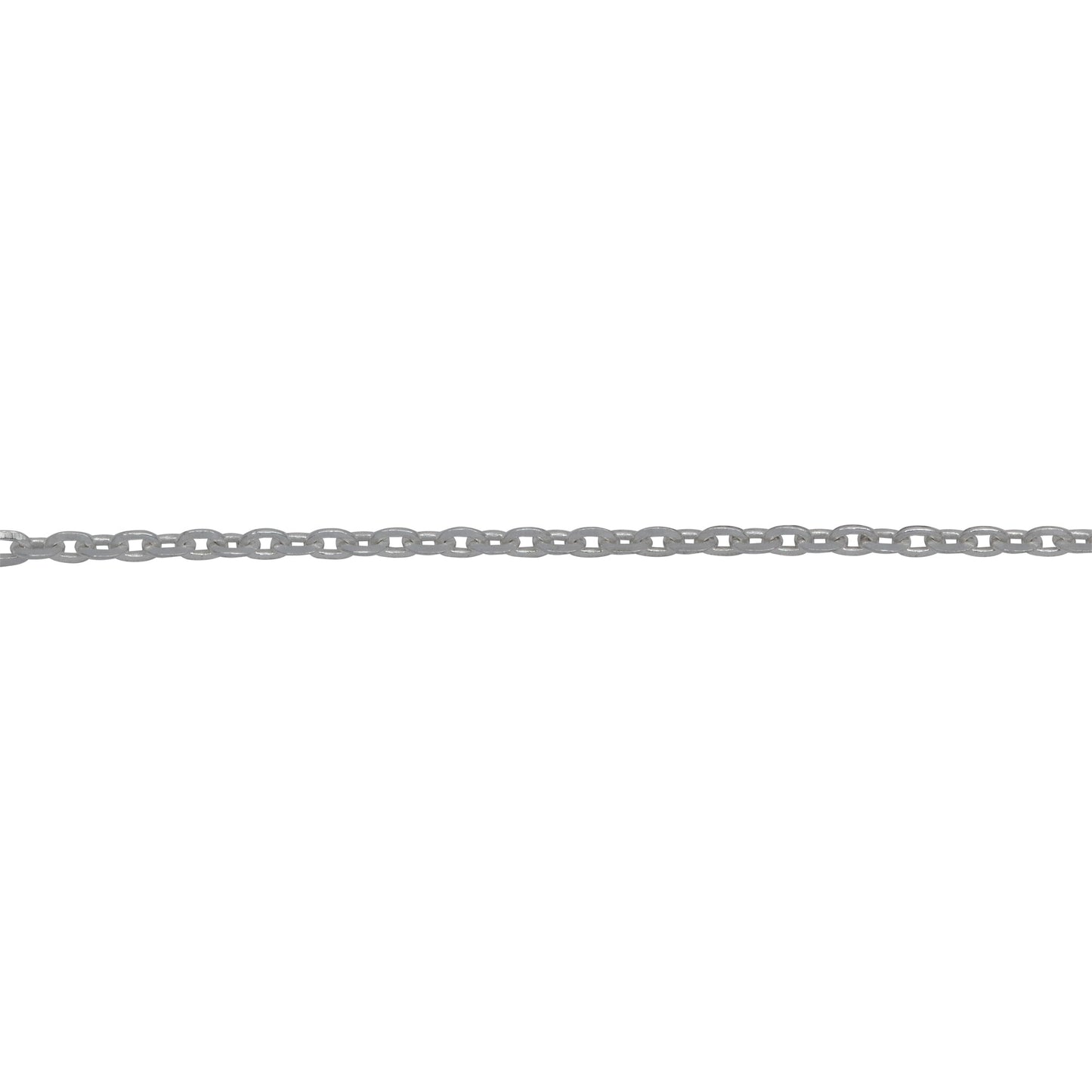 Chain by Foot. Sterling Silver 1.22mm Width 1.78mm Length, Diamond Cut Cable Chain. Price per: 1 Foot.