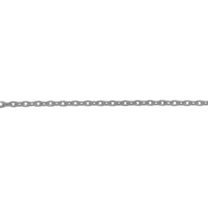Chain by Foot. Sterling Silver 1.22mm Width 1.78mm Length, Diamond Cut Cable Chain. Price per: 1 Foot.