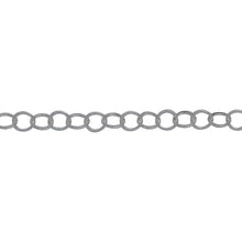 Load image into Gallery viewer, Chain by Foot. Sterling Silver 3.25mm Width / Length, Flat Cable Chain. Price per: 1 Foot.
