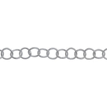 Load image into Gallery viewer, Chain by Foot. Sterling Silver 4.50mm Width / Length, Smooth Cable Chain. Price per: 1 Foot.
