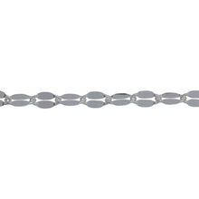 Load image into Gallery viewer, Chain by Foot. Sterling Silver 3.50mm Width by 6.40mm Length, Dapped Cable Chain. Price per: 1 Foot.
