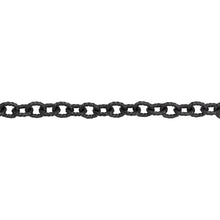 Load image into Gallery viewer, Chain by Foot. Sterling Silver - Rhodium Plated 3.15mm Width by 4.02mm Length, Twisted Oval Cable Chain. Price per: 1 Foot.
