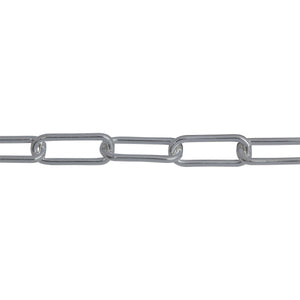 Chain by Foot. Sterling Silver 4.43mm Width by 11.38mm Length, Smooth Elongated Cable Chain. Price per: 1 Foot.