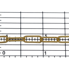 Load image into Gallery viewer, Sterling Silver - Gold Plated 4.45mm Width by 11.36mm Length, Twisted Elongated Cable Chain. Price per: 1 Foot.
