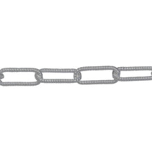 Load image into Gallery viewer, Chain by Foot. Sterling Silver 5.00mm Width by 12.80mm Length, Twisted Elongated Cable Chain. Price per: 1 Foot.
