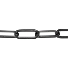 Load image into Gallery viewer, Chain by Foot. Sterling Silver - Rhodium Plated 6.00mm Width by 15.50mm Length, Smooth Elongated Cable Chain. Price per: 1 Foot.
