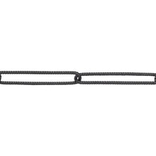 Load image into Gallery viewer, Chain by Foot. Sterling Silver - Rhodium Plated 4.30mm Width by 24.50mm Length, Twisted Elongated Cable Chain. Price per: 1 Foot.
