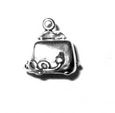 Charms. Sterling Silver, 16.5mm Width by 11.0mm Length by 16.2mm Height, Toaster Charm. Quantity Per Pack: 1 Piece.