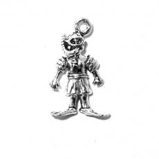 Charms. Sterling Silver, 13.8mm Width by 6.3mm Length by 22.3mm Height, Snorkle Boy Charm. Quantity Per Pack: 1 Piece.