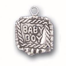 Charms. Sterling Silver, 15.1mm Width by 4.7mm Length by 17.2mm Height, Baby Girl / Boy Blanket Charm. Quantity Per Pack: 1 Piece.