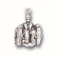 Charms. Sterling Silver, 14.8mm Width by 12.1mm Length by 20.6mm Height, Lincoln Memorial Charm. Quantity Per Pack: 1 Piece.