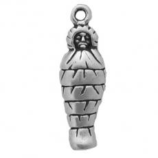 Charms. Sterling Silver, 8.2mm Width by 4.4mm Length by 25.1mm Height, Mummy Charm. Quantity Per Pack: 1 Piece.