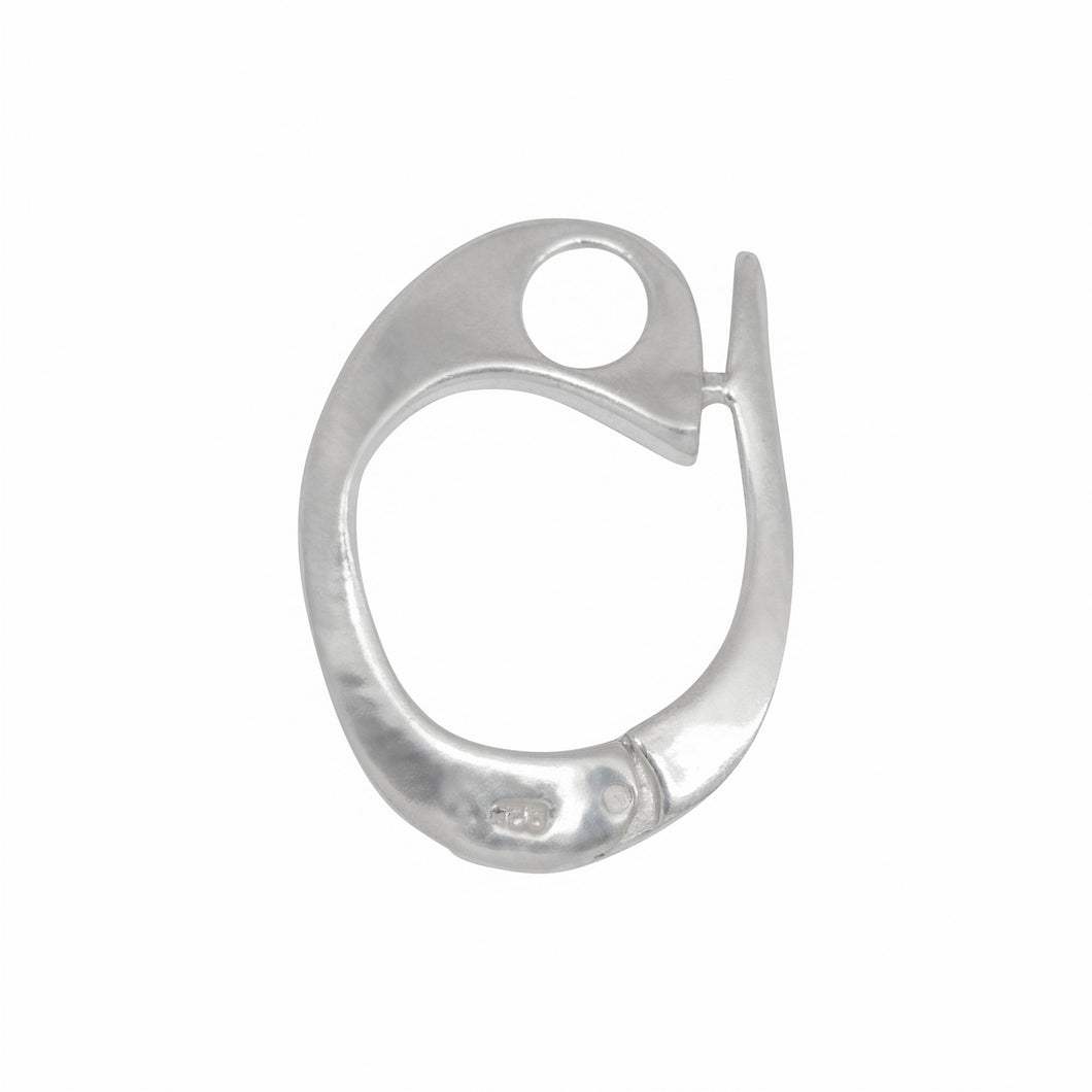 Bails. Sterling Silver 14.2mm Width by 19.0mm Height, Enhancer Bail. Quantity per pack - 5 Pieces.