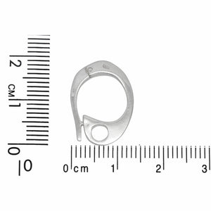 Sterling Silver 14.2mm Width by 19.0mm Height, Enhancer Bail. Quantity per pack - 5 Pieces.