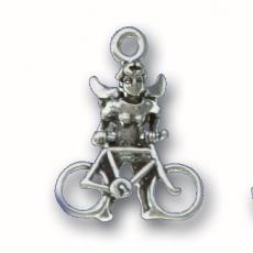 Charms. Sterling Silver, 18.5mm Width by 7.2mm Length by 22.4mm Height, Bike Angel Charm. Quantity Per Pack: 1 Piece.