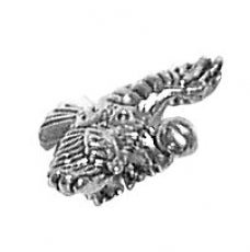 Charms. Sterling Silver, 6.9mm Width by 19.1mm Length by 13.0mm Height, Eagle Charm. Quantity Per Pack: 1 Piece.