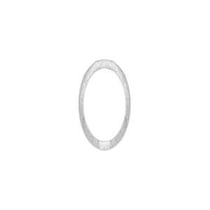 Sterling Silver, 8.7mm Width by 0.7mm Length by 13.5mm Height, Textured Marquise Connector. Quantity Per Pack: 2 Pieces.