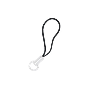 Mobile Phone Hangers. Sterling Silver 2.3 Inch Cell Phone Hanger With Black Cord. Quantity per pack - 5 Pieces.