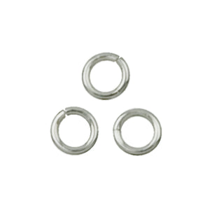 Sterling Silver, 16.5 Gauge, 6.0mm Width / Length / Height, Smooth Open Jump Ring. Quantity Per Pack: 50 Pieces.