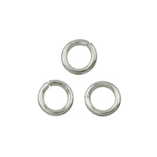 Load image into Gallery viewer, Sterling Silver 21 gauge 4.0mm Width / Length / Height, Smooth Open Jump Ring. Quantity Per Pack: 100 Pieces.
