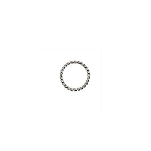 Sterling Silver, 19.0 Gauge, 7.2mm Width / Length / Height, Twisted Close Jump Ring. Quantity Per Pack: 50 Pieces.