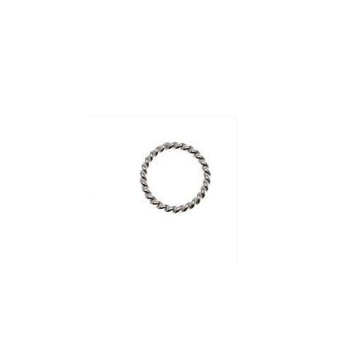 Sterling Silver, 19.0 Gauge, 7.2mm Width / Length / Height, Twisted Close Jump Ring. Quantity Per Pack: 50 Pieces.