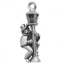 Charms. Sterling Silver, 9.7mm Width by 7.8mm Length by 29.0mm Height, Drunk on Light Pole Charm. Quantity Per Pack: 1 Piece.