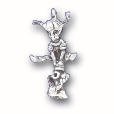 Charms. Sterling Silver, 7.5mm Width by 13.4mm Length by 22.6mm Height, Girl Jumping Over Hydrant Charm. Quantity Per Pack: 1 Piece.