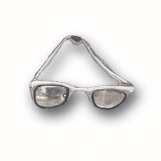 Charms. Sterling Silver, 15.0mm Width by 15.7mm Length by 5.3mm Height, Sunglasses Charm. Quantity Per Pack: 1 Piece.