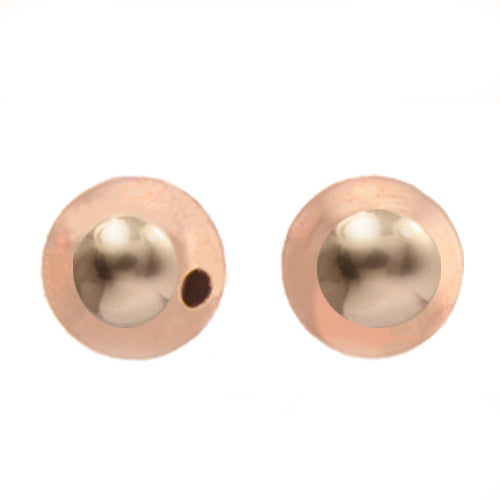 Gold Filled Rose Gold, 2.0mm Width / Length / Height, Round Bead. Quantity per pack: 100 Pieces.