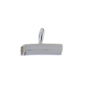 Sterling Silver, 3.0mm Width by 25.5mm Length by 8.4mm Height, Square Tube Bail with 4.1mm Fix Ring. Quantity per pack: 2 Pieces.