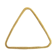 Load image into Gallery viewer, Sterling Silver Gold Plated / Vermeil, 20.8mm Width by 0.9mm Length by 19.0mm Height, Matte Triangle Connector. Quantity Per Pack: 2 Pieces.
