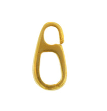 Load image into Gallery viewer, Sterling Silver Gold Plated / Vermeil, 11.9mm Width by 5.6mm Length by 2.98mm Height, Sliding Bail with Open Ring at the Bottom. Quantity per pack: 2 Pieces.
