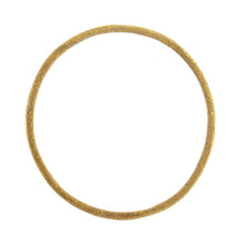 Load image into Gallery viewer, Sterling Silver Gold Plated / Vermeil, 40.0mm Width / Height by 0.7mm Length, Matte Circle Connector. Quantity Per Pack: 2 Pieces.
