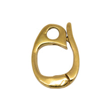 Load image into Gallery viewer, Bails. Sterling Silver Gold Plated / Vermeil 13.4mm Height by 2.4mm Length by 8.6mm Width, Enhancer Bail with 2.3mm Close Ring at the Bottom. Quantity per pack - 2 Pieces.
