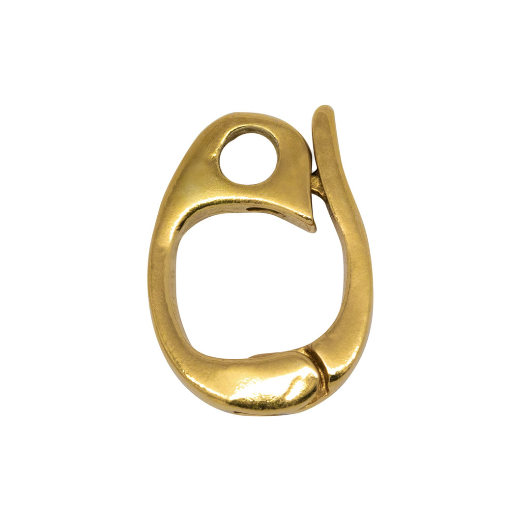 Bails. Sterling Silver Gold Plated / Vermeil 13.4mm Height by 2.4mm Length by 8.6mm Width, Enhancer Bail with 2.3mm Close Ring at the Bottom. Quantity per pack - 2 Pieces.